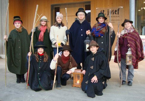 Anklöckeln des Schul-Chors 2025 in Hallein-Neualm